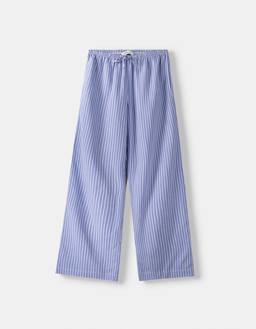 STRIPED OVERSIZED TROUSERS