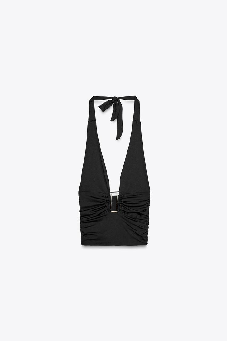 SOLANA HALTER TOP