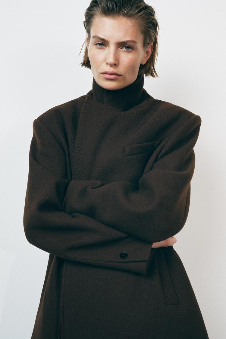 BROWN BLAZER COAT