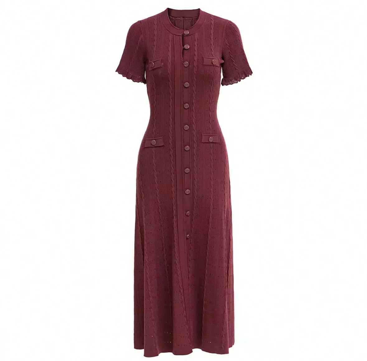 KNITTED MIDI DRESS