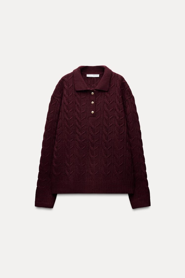 CABLE KNIT SWEATER