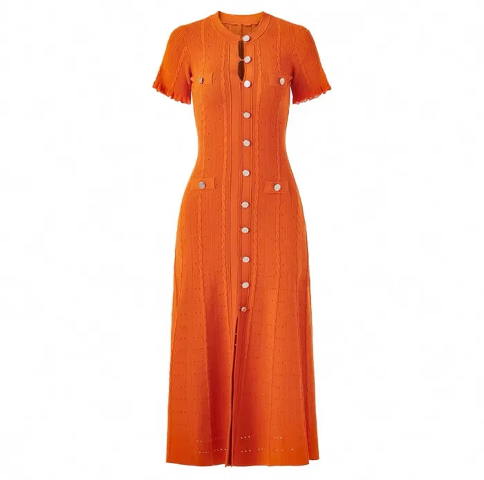 KNITTED MIDI DRESS